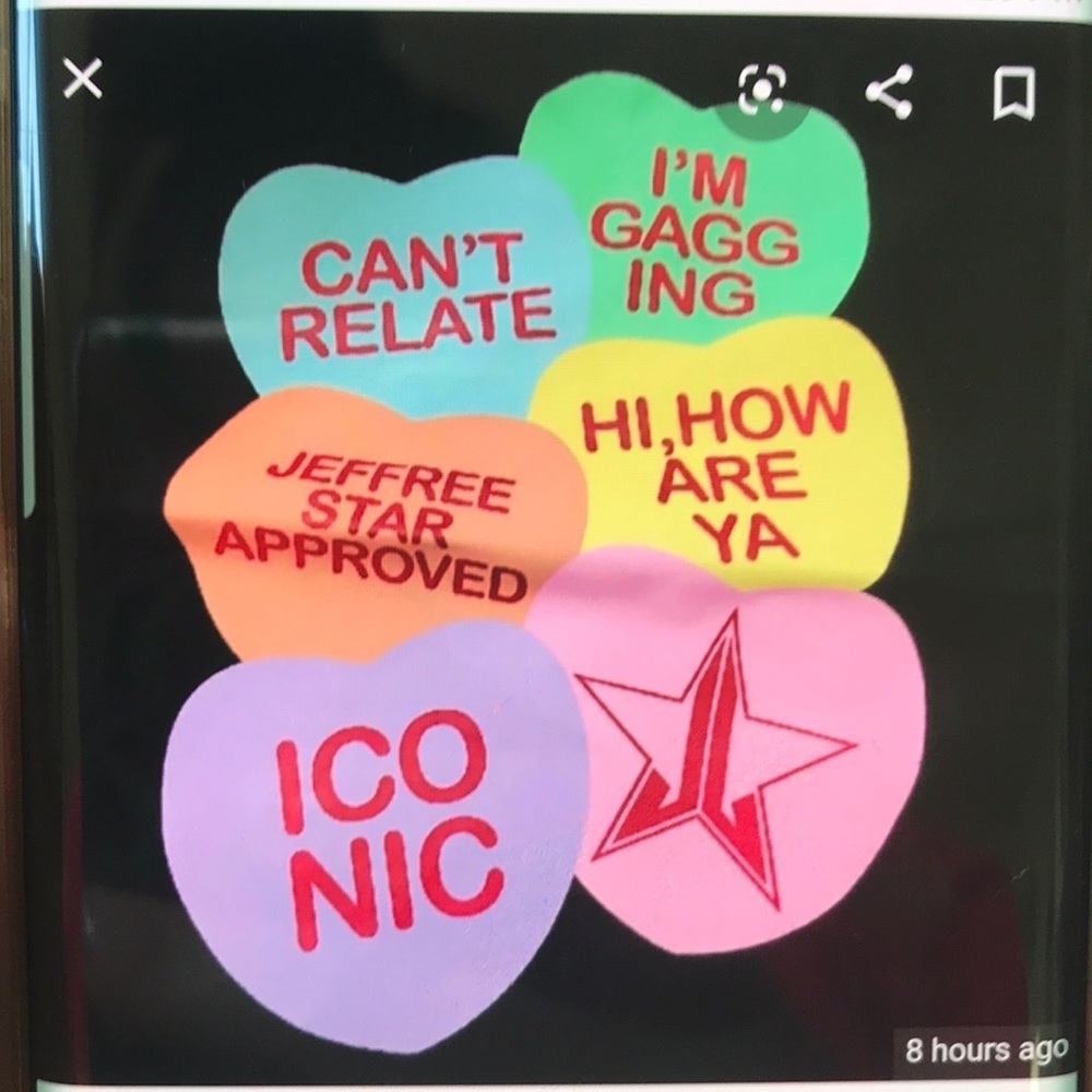 Jeffree Star Candy Hearts Exclusive T-Shirt Sz LRG - Picture 3 of 3